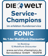 Logo Auszeichnung Die Welt Service-Champions