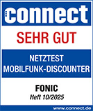 Siegel "Sehr gut" beim Netztest Mobilfunk-Discounter