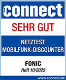 Siegel "Sehr gut" beim Netztest Mobilfunk-Discounter