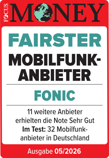 Siegel FOCUS Money: Fairster Mobilfunkanbieter 2026